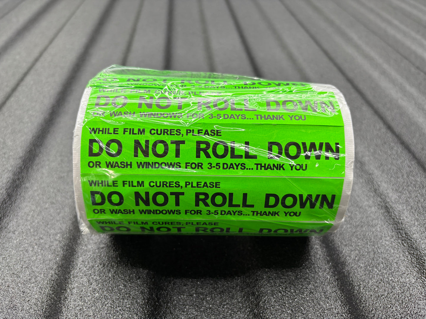 Do Not Roll Down Stickers